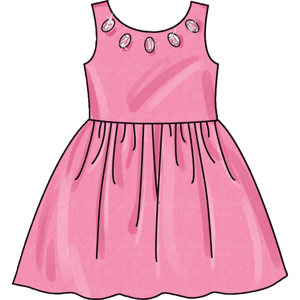 Simplicity Sewing Pattern S9320 Childrens Gathered Skirt Dresses 9320 Image 4 From Patternsandplains.com