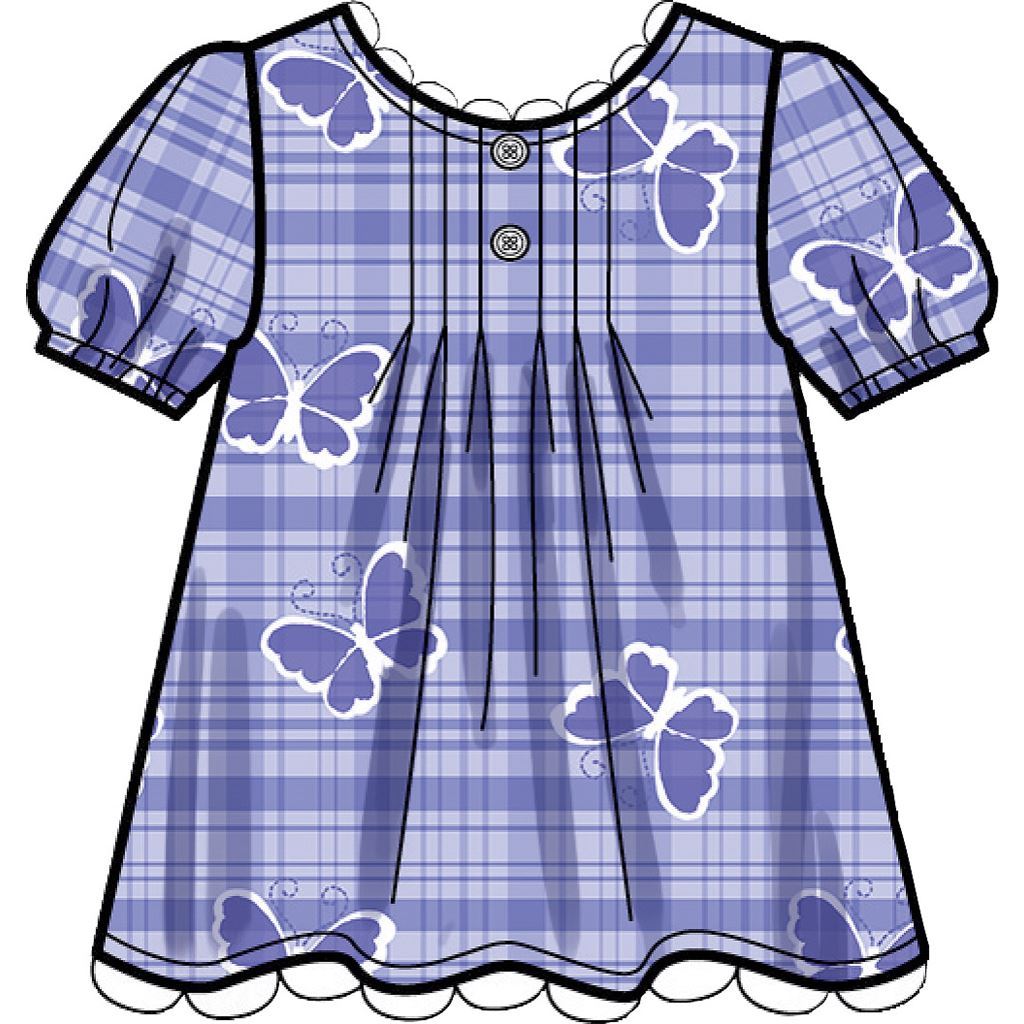 Simplicity Sewing Pattern S9321 Childrens Tucked Tops Dresses Shorts and Pants 9321 Image 4 From Patternsandplains.com