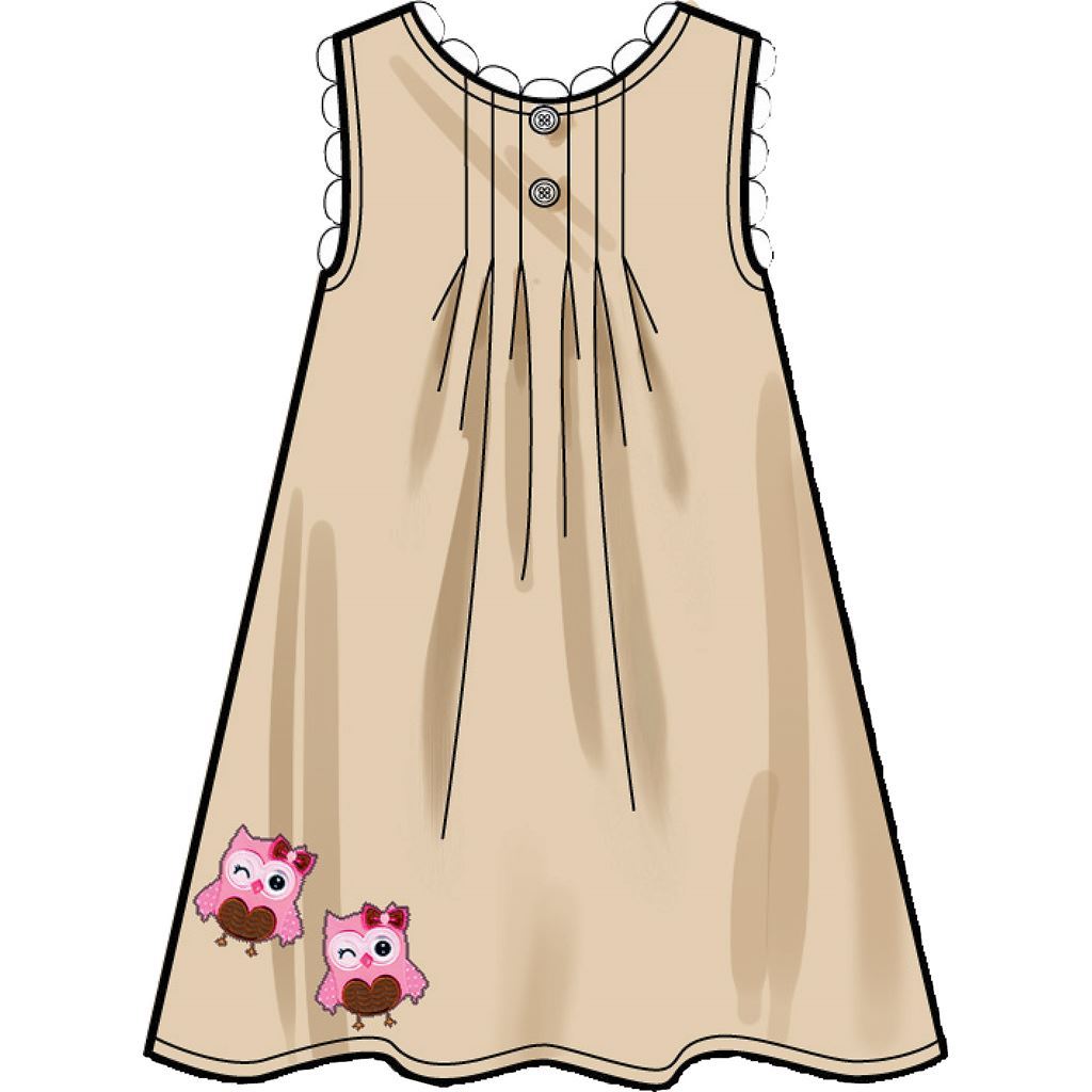 Simplicity Sewing Pattern S9321 Childrens Tucked Tops Dresses Shorts and Pants 9321 Image 7 From Patternsandplains.com