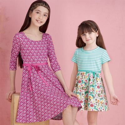 Simplicity Sewing Pattern S9322 Childrens and Girls Pullover Dresses 9322 Image 2 From Patternsandplains.com