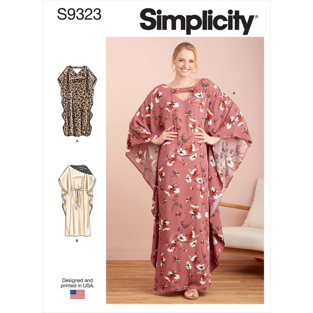 Simplicity Sewing Pattern S9323 Misses Caftans 9323 Image 1 From Patternsandplains.com