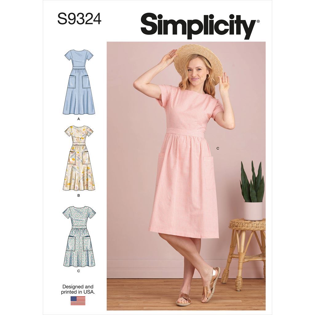 Simplicity Sewing Pattern S9324 Misses Dresses 9324 Image 1 From Patternsandplains.com