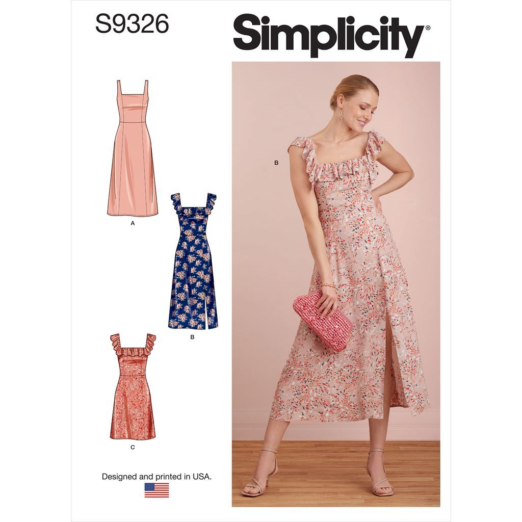 Simplicity Sewing Pattern S9326 Misses Dresses 9326 Image 1 From Patternsandplains.com