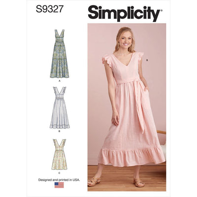 Simplicity Sewing Pattern S9327 Misses Dresses 9327 Image 1 From Patternsandplains.com
