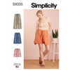 Simplicity Sewing Pattern S9335 Misses Skirts in Two Lengths and Skort 9335 Image 1 From Patternsandplains.com