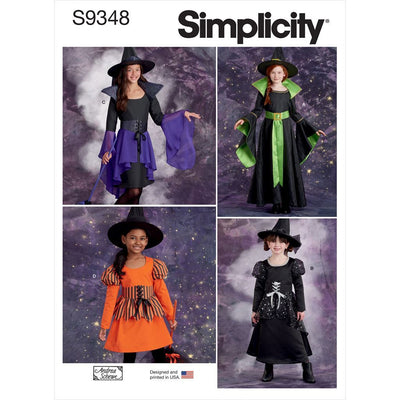 Simplicity Sewing Pattern S9348 Childrens and Girls Costumes 9348 Image 1 From Patternsandplains.com
