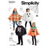 Simplicity Sewing Pattern S9351 Childrens Poncho Costumes Hats and Face Masks 9351 Image 1 From Patternsandplains.com