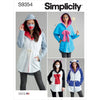 Simplicity Sewing Pattern S9354 Misses Jacket Costume with Masks and Hat 9354 Image 1 From Patternsandplains.com