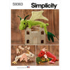 Simplicity Sewing Pattern S9363 Plush Dragons 9363 Image 1 From Patternsandplains.com