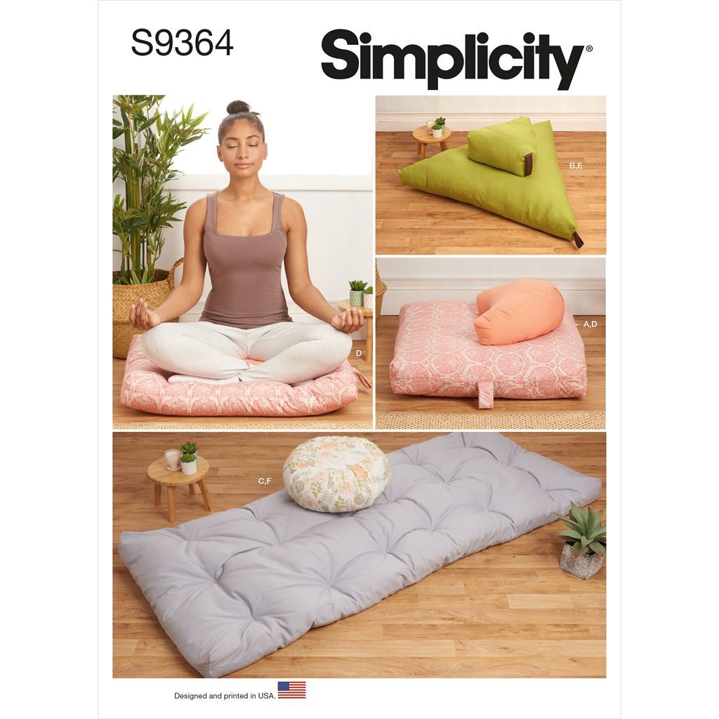 Simplicity Sewing Pattern S9364 Meditation Cushions 9364 Image 1 From Patternsandplains.com