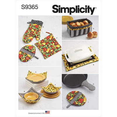 Simplicity Sewing Pattern S9365 Quilted Kitchen Accessories 9365 Image 1 From Patternsandplains.com