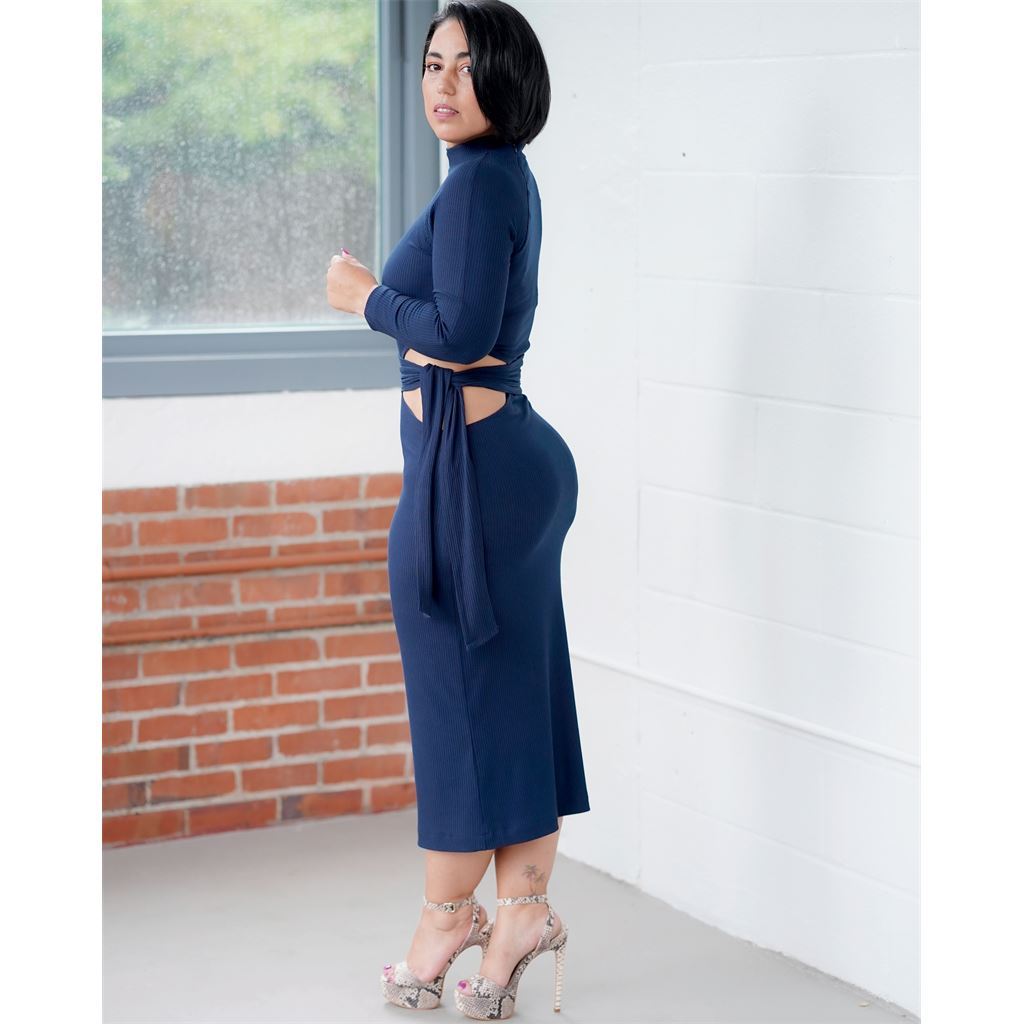 Simplicity Sewing Pattern S9370 Misses Knit Dress with Sleeve and Length Variations 9370 Image 4 From Patternsandplains.com