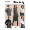 Simplicity Sewing Pattern S9372 Misses Knit Dress and Shrugs 9372 Image 1 From Patternsandplains.com