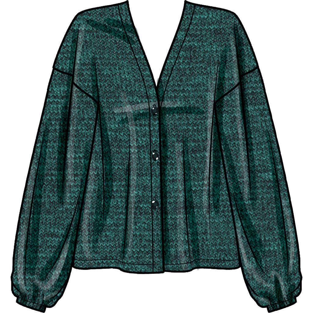 Simplicity Sewing Pattern S9373 Misses Knit Cardigans 9373 Image 6 From Patternsandplains.com