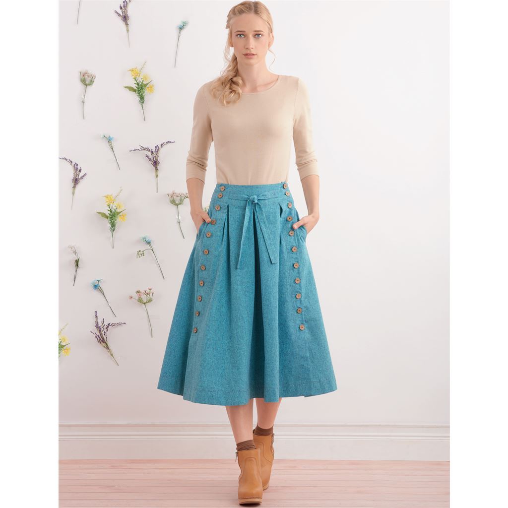 Simplicity Sewing Pattern S9377 Misses Flared Skirts in Two Lengths 9377 Image 2 From Patternsandplains.com