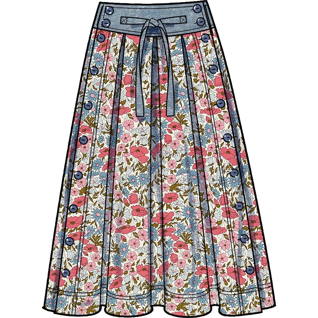 Simplicity Sewing Pattern S9377 Misses Flared Skirts in Two Lengths 9377 Image 5 From Patternsandplains.com