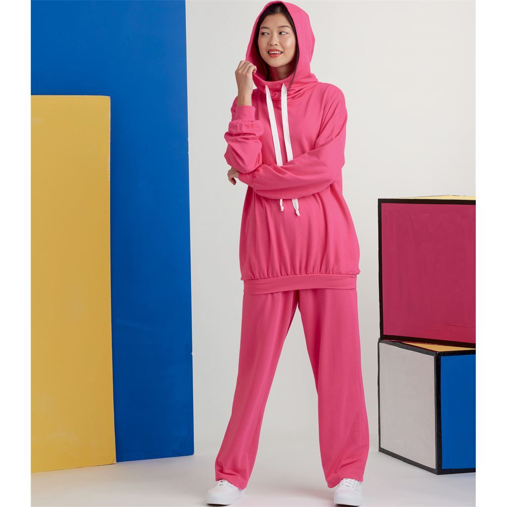 Simplicity Sewing Pattern S9379 Unisex Oversized Knit Hoodies Pants and Tees 9379 Image 12 From Patternsandplains.com