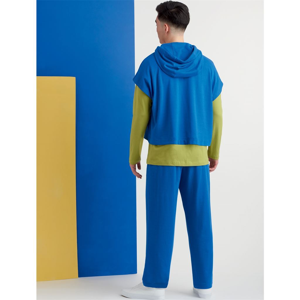 Simplicity Sewing Pattern S9379 Unisex Oversized Knit Hoodies Pants and Tees 9379 Image 18 From Patternsandplains.com