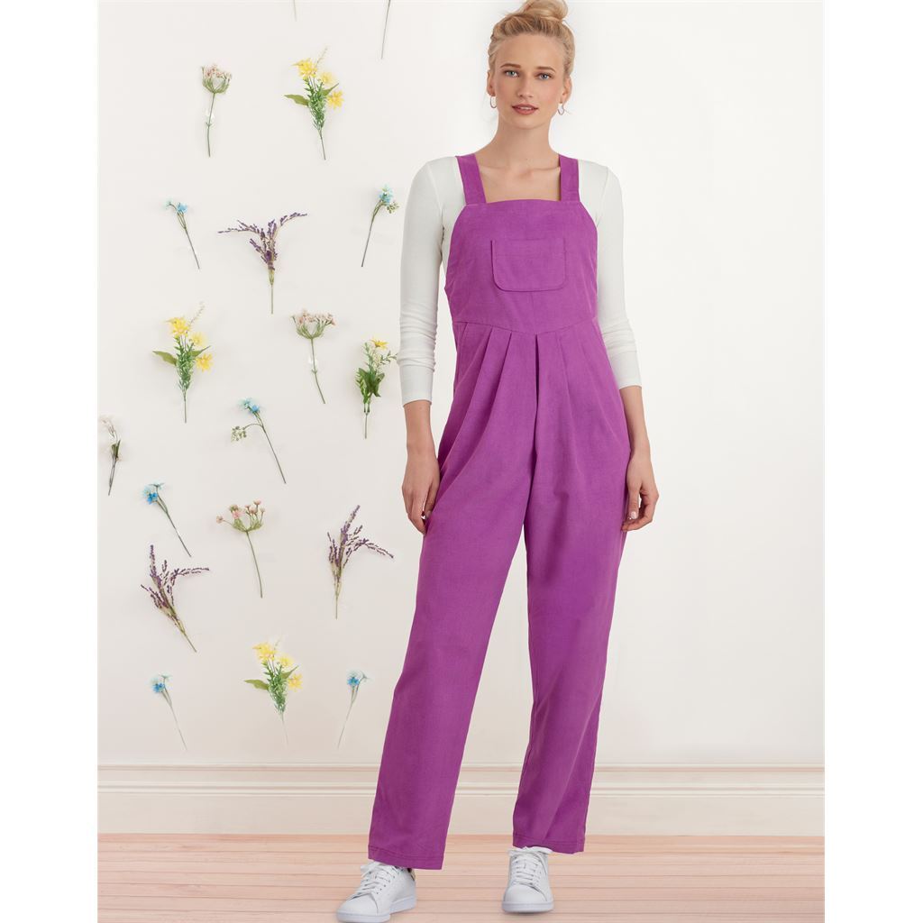 Simplicity Sewing Pattern S9382 Misses Overall with Shaped Raised Waist and Back Ties 9382 Image 2 From Patternsandplains.com