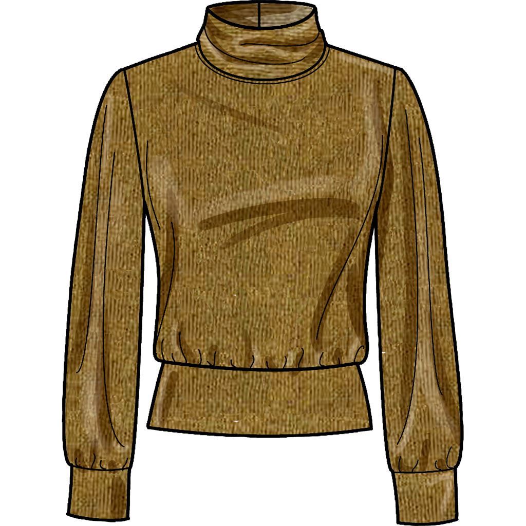 Simplicity Sewing Pattern S9385 Misses Knit Tops with Length and Sleeve Variations 9385 Image 3 From Patternsandplains.com