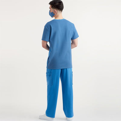 Simplicity Sewing Pattern S9387 Unisex Knit Scrub Tops Pants Cap and Mask 9387 Image 12 From Patternsandplains.com