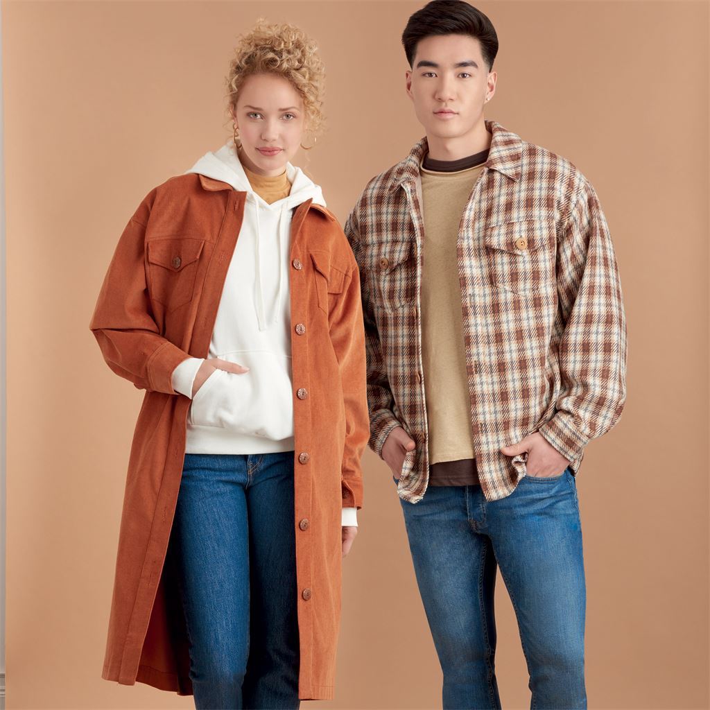 Simplicity Sewing Pattern S9388 Unisex Shirt Jackets 9388 Image 2 From Patternsandplains.com