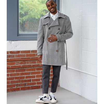 Simplicity Sewing Pattern S9389 Mens Trench Coat in Two Lengths 9389 Image 4 From Patternsandplains.com
