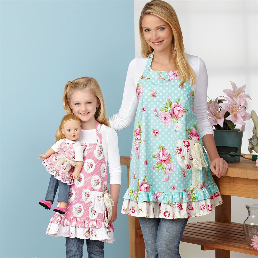Simplicity Sewing Pattern S9395 Aprons for Misses Children and 18 Doll 9395 Image 3 From Patternsandplains.com