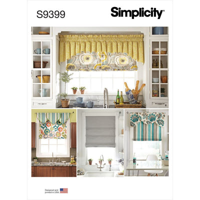 Simplicity Sewing Pattern S9399 Roman Shades and Valances 9399 Image 1 From Patternsandplains.com