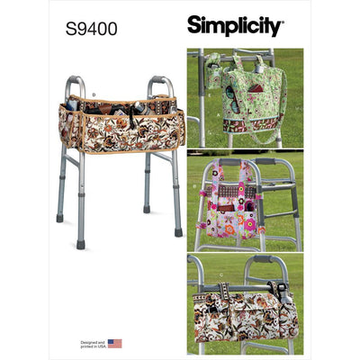 Simplicity Sewing Pattern S9400 Walker Accessories Bag and Organizer 9400 Image 1 From Patternsandplains.com