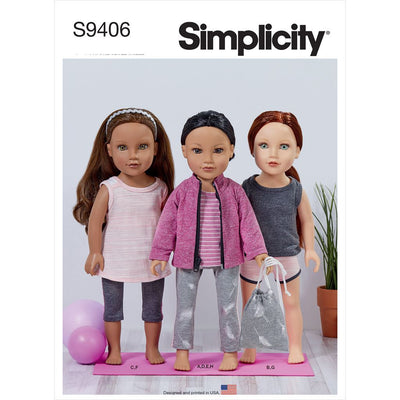 Simplicity Sewing Pattern S9406 18 Doll Clothes 9406 Image 1 From Patternsandplains.com