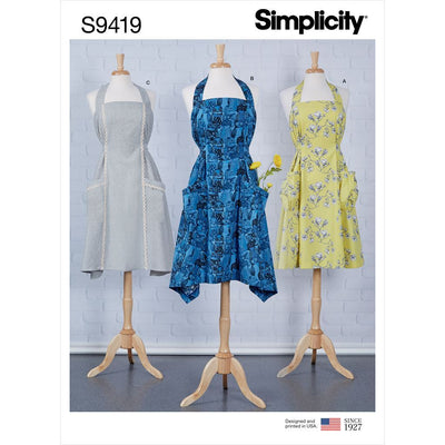 Simplicity Sewing Pattern S9419 Misses Aprons 9419 Image 1 From Patternsandplains.com