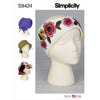 Simplicity Sewing Pattern S9424 Misses Hats and Headband in Three Sizes 9424 Image 1 From Patternsandplains.com