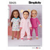 Simplicity Sewing Pattern S9425 18 Doll Clothes 9425 Image 1 From Patternsandplains.com
