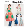 Simplicity Sewing Pattern S9435 Misses Aprons 9435 Image 1 From Patternsandplains.com