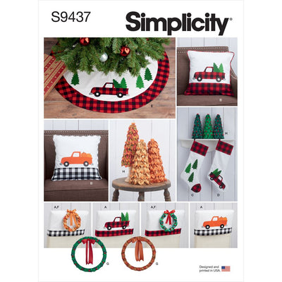 Simplicity Sewing Pattern S9437 Holiday Decorating 9437 Image 1 From Patternsandplains.com