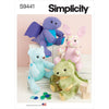 Simplicity Sewing Pattern S9441 13 Plushies 9441 Image 1 From Patternsandplains.com