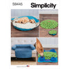 Simplicity Sewing Pattern S9445 Pet Bed in Two Sizes Chair Cover and Play Mats 9445 Image 1 From Patternsandplains.com