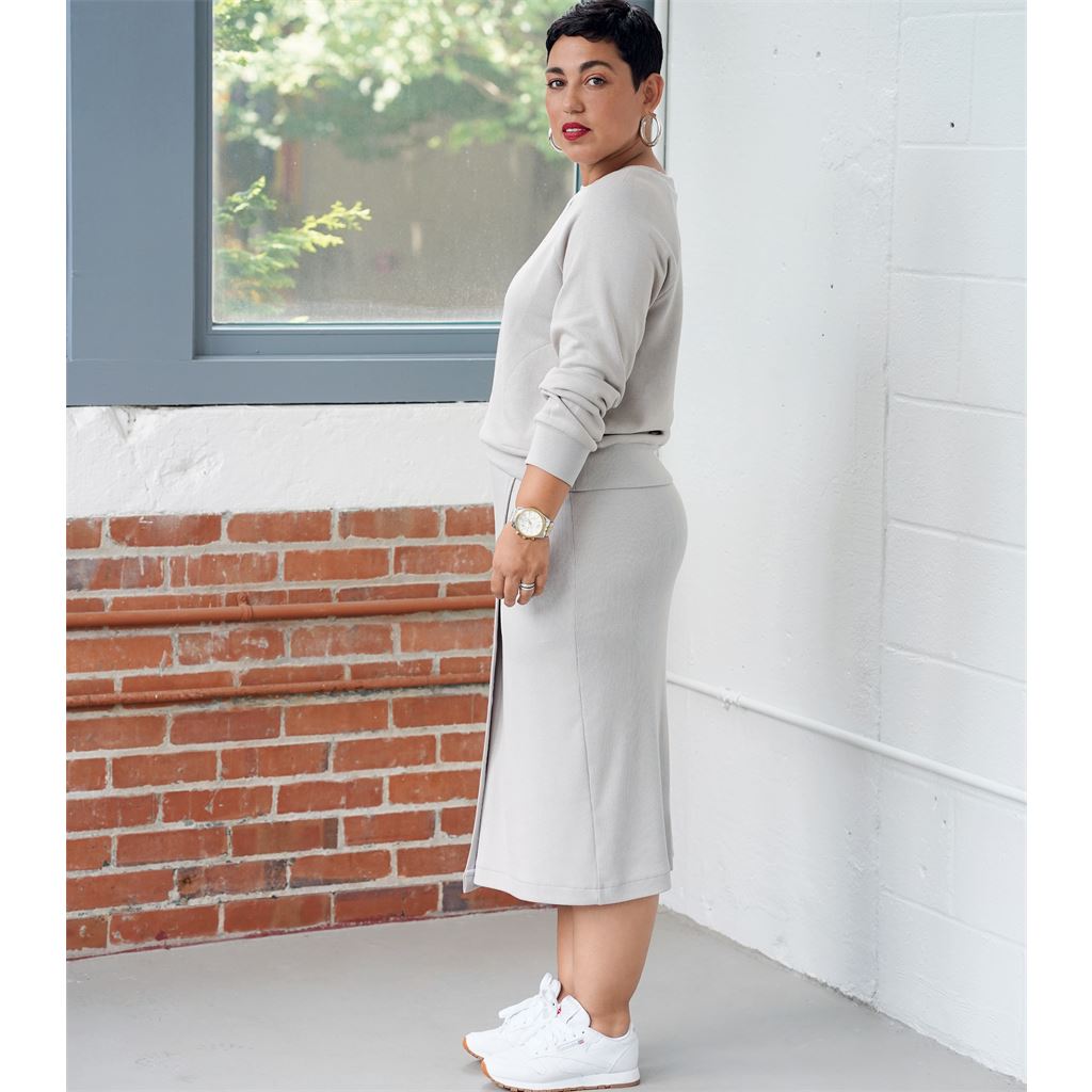 Simplicity Sewing Pattern S9450 Misses Knit Tops and Skirts 9450 Image 5 From Patternsandplains.com