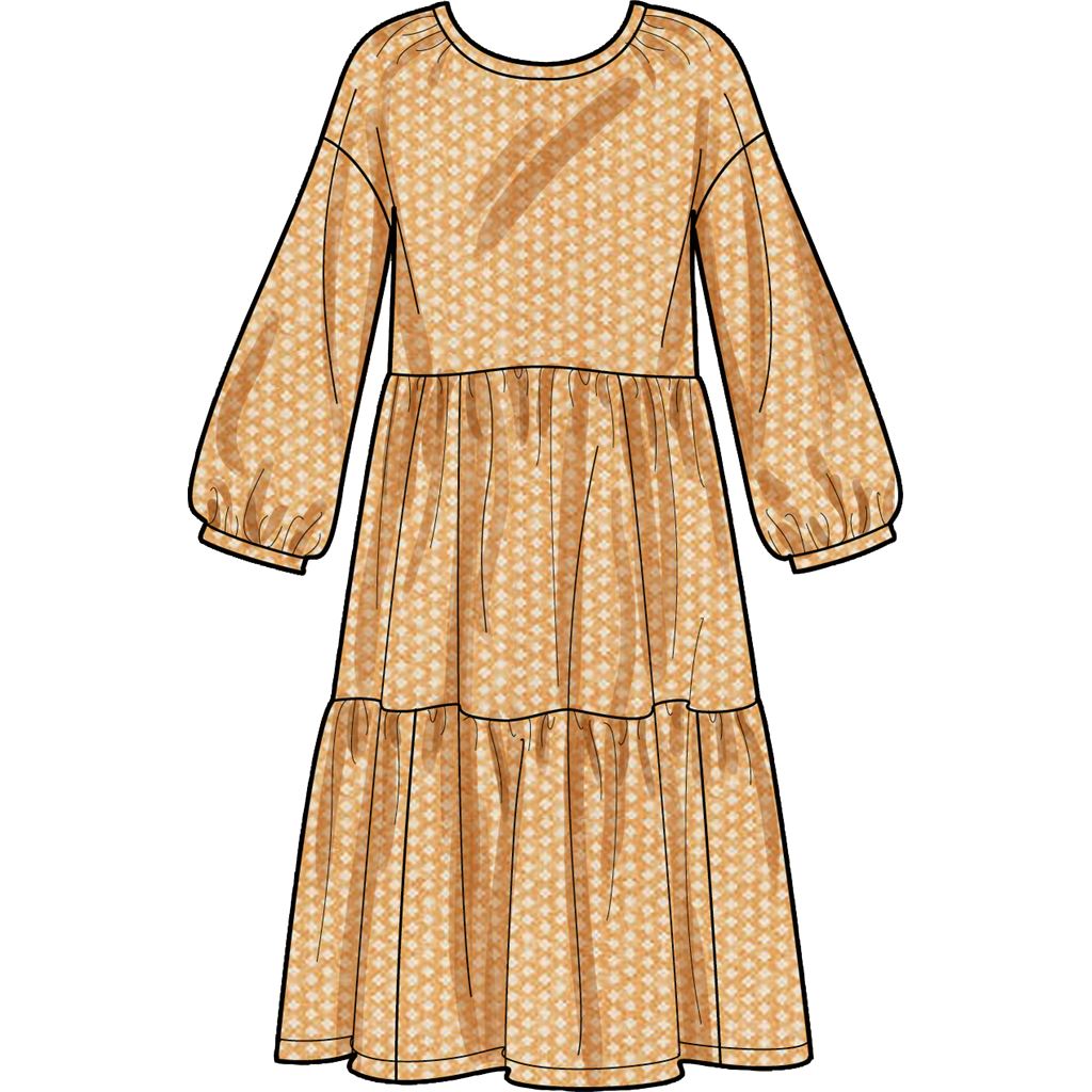 Simplicity Sewing Pattern S9454 Childrens and Misses Dress and Top 9454 Image 3 From Patternsandplains.com