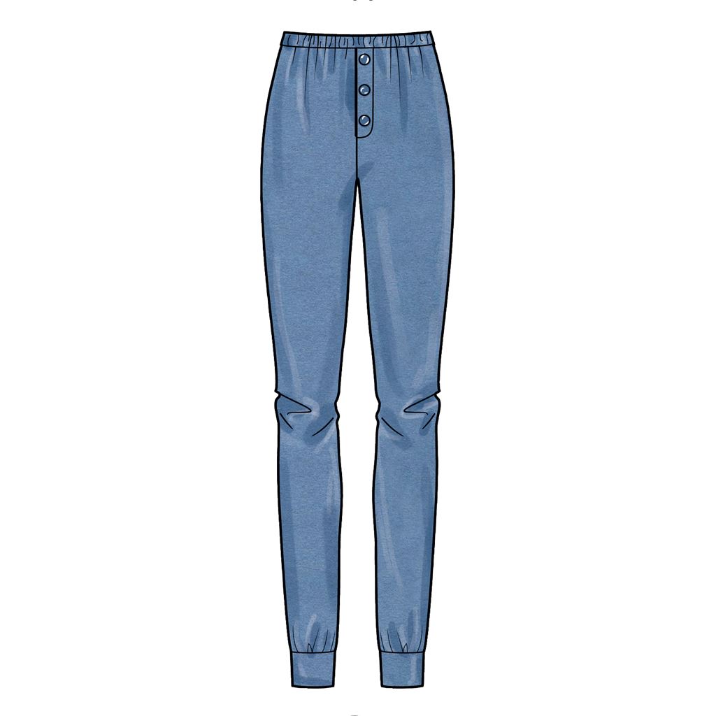 Simplicity Sewing Pattern S9455 Misses Mens and Childrens Knit Pants and Top 9455 Image 10 From Patternsandplains.com