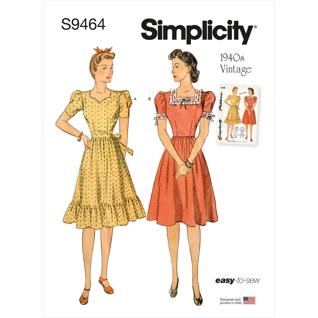 Simplicity Sewing Pattern S9464 Misses Dress 9464 Image 1 From Patternsandplains.com