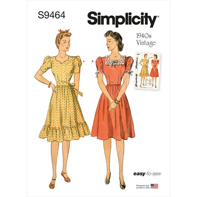 Simplicity Sewing Pattern S9464 Misses Dress 9464 Image 1 From Patternsandplains.com