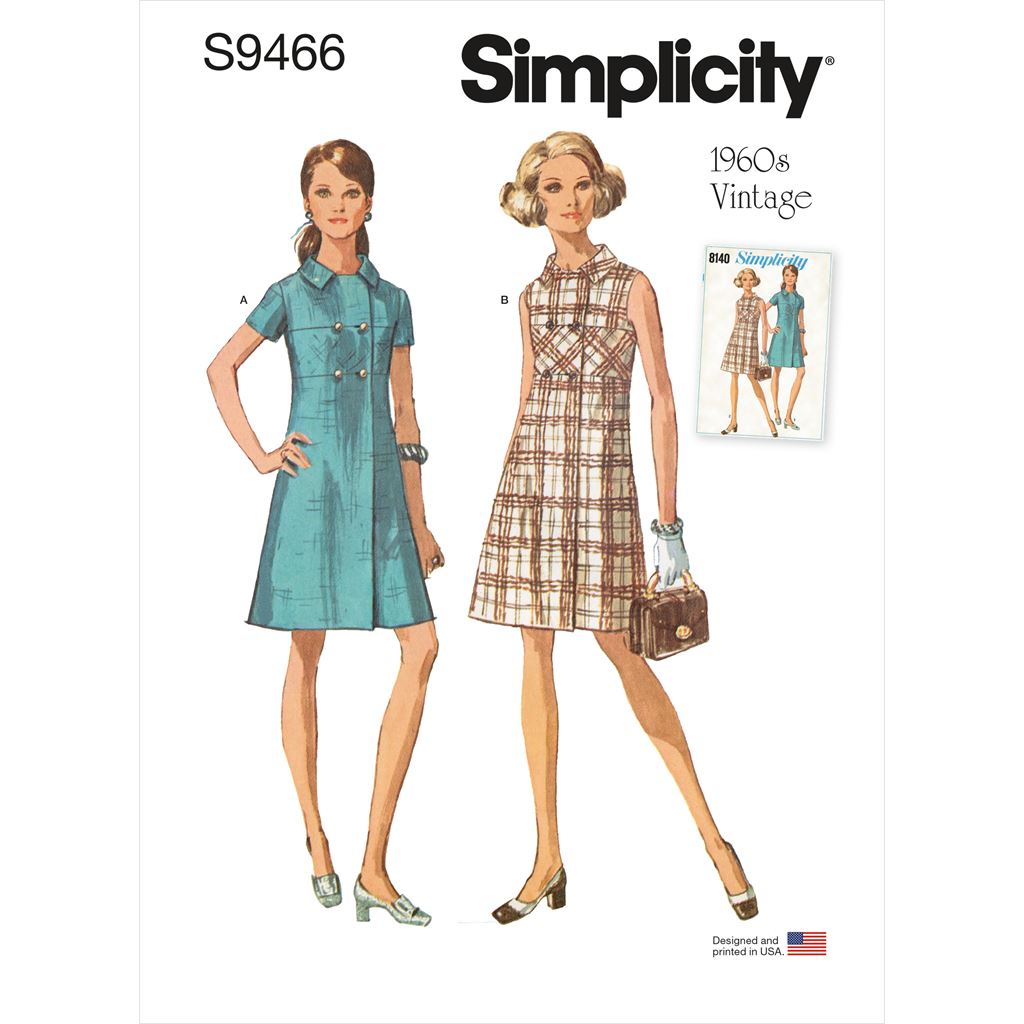 Simplicity Sewing Pattern S9466 Misses Dress 9466 Image 1 From Patternsandplains.com