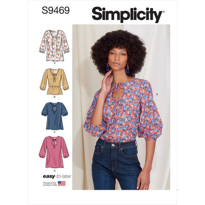 Simplicity Sewing Pattern S9469 Misses Tops 9469 Image 1 From Patternsandplains.com