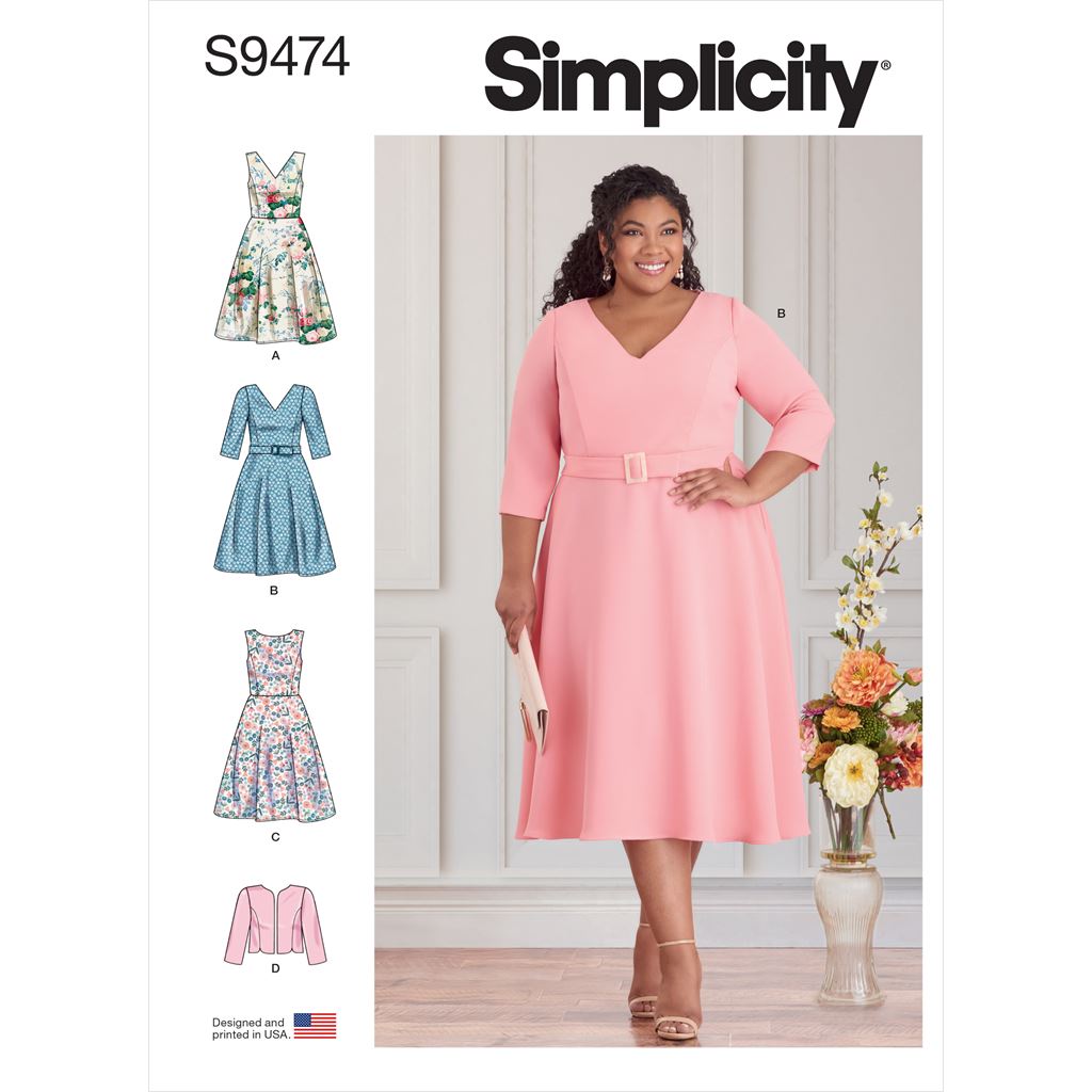 Simplicity Sewing Pattern S9474 Womens Dresses and Jacket 9474 Image 1 From Patternsandplains.com