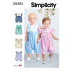 Simplicity Sewing Pattern S9484 Babies Rompers 9484 Image 1 From Patternsandplains.com