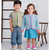 Simplicity Sewing Pattern S9485 Toddlers Knit Top Jacket Vest Skirt and Pants 9485 Image 2 From Patternsandplains.com