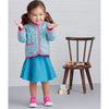 Simplicity Sewing Pattern S9485 Toddlers Knit Top Jacket Vest Skirt and Pants 9485 Image 5 From Patternsandplains.com