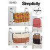 Simplicity Sewing Pattern S9493 Walker Bags 9493 Image 1 From Patternsandplains.com